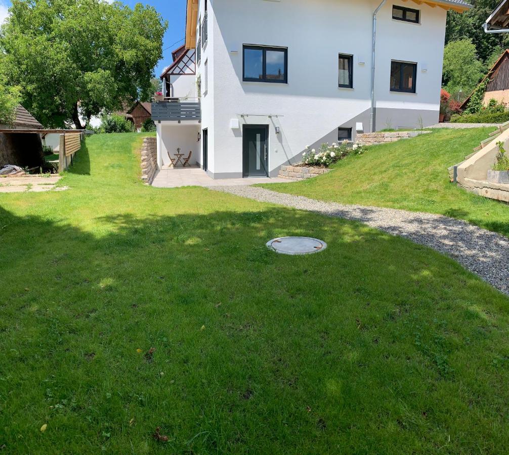 Ferienwohnung Zum Hohlenstein Deggenhausertal Eksteriør bilde